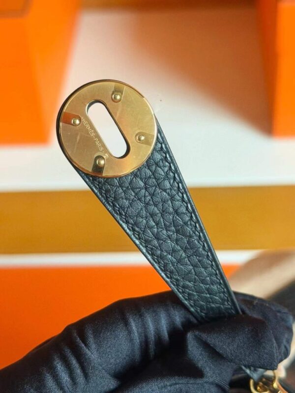 H Factory Bags Lindy TC Leather CK89 Black Gold Hardware 26cm Full Handmade