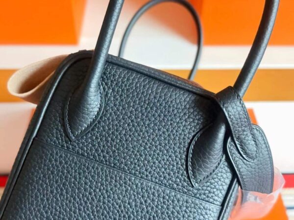 H Factory Bags Lindy TC Leather CK89 Black Gold Hardware 26cm Full Handmade