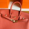 H Factory Bags Birkin Togo Leather Bright Orange Gold Hardware 25cm Full Handmade