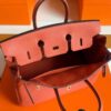 H Factory Bags Birkin Togo Leather Bright Orange Gold Hardware 25cm Full Handmade