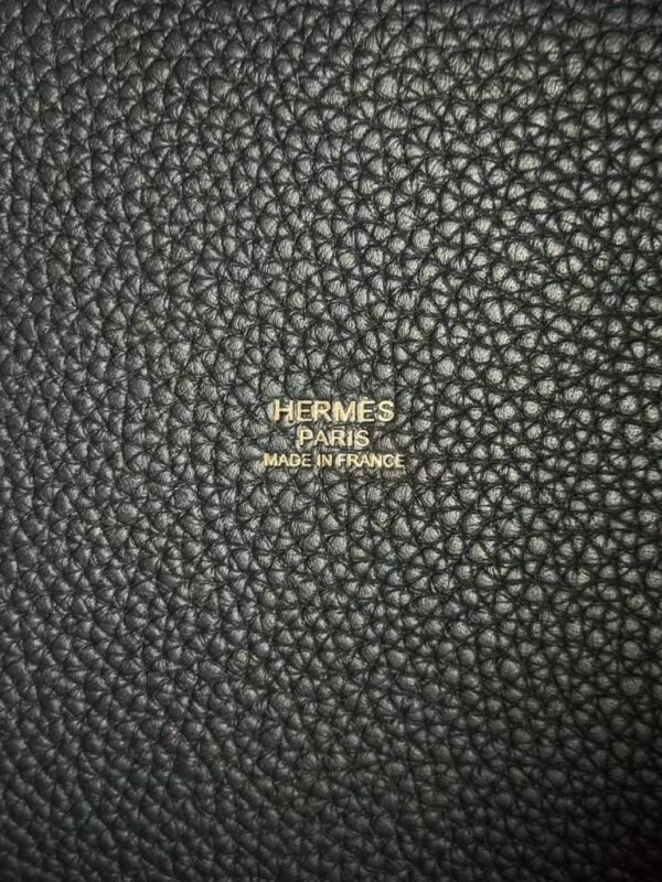 2025-12-17_173412_828-768x1024-1 H Factory Bags Picotin Togo Leather CK89 Black Gold Hardware 18cm Full Handmade