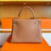H Factory Bags Kelly Togo Leather Golden Brown Gold Hardware 28cm Full Handmade