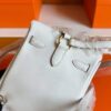 H Factory Bags Kelly Jump Swift Leather Cream White Gold Hardware 14.5cm Full Handmade