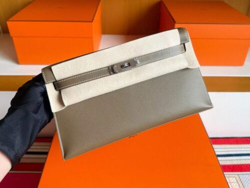 2025-12-22_100743_270-1024x768-1 H Factory Bags Kelly Elan Monsieur Leather Etoupe Grey Silver Hardware 27cm Full Handmade