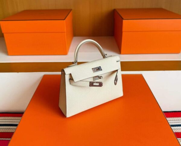 2025-12-22_100917_027-1024x823-1 H Factory Bags Mini Kelly Epsom Leather Cream White Silver Hardware 19cm Full Handmade