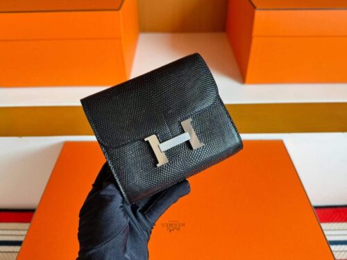 2025-12-22_101154_721-1024x768-1 H Factory Bags Constance Slim Lizard Leather CK89 Black Silver Hardware 12.5cm Full Handmade