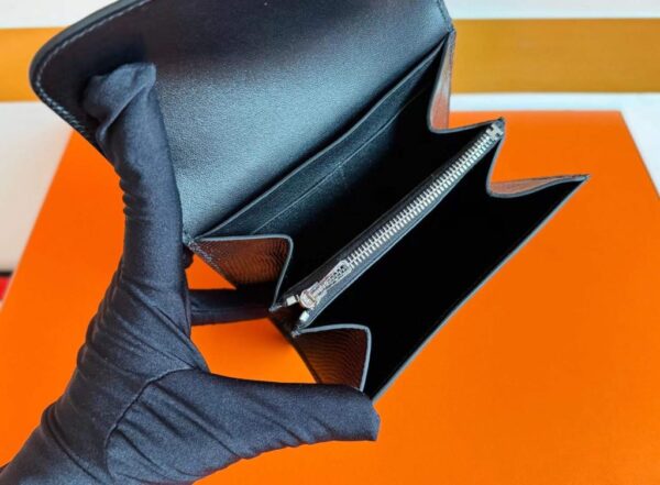 2025-12-22_101200_137-1024x753-1 H Factory Bags Constance Slim Lizard Leather CK89 Black Silver Hardware 12.5cm Full Handmade