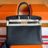 H Factory Bags Birkin Togo Leather CK89 Black Gold Hardware 35cm Full Handmade