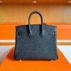 H Factory Bags Birkin Togo Leather CK89 Black Gold Hardware 25cm Full Handmade