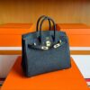 H Factory Bags Birkin Togo Leather CK89 Black Gold Hardware 25cm Full Handmade
