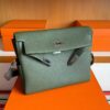 2025-12-24_093751_128-1024x803-1 H Factory Bags Kelly Messenger Togo Leather Olive Green Silver Hardware 32cm Full Handmade