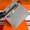 H Factory Bags Kelly Epsom Leather CK18 Etoupe Grey Silver Hardware 28cm Full Handmade