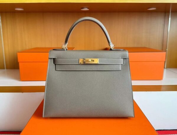 2025-12-24_113236_935-1024x784-1 H Factory Bags Kelly Epsom Leather CK18 Etoupe Grey Gold Hardware 28cm Full Handmade