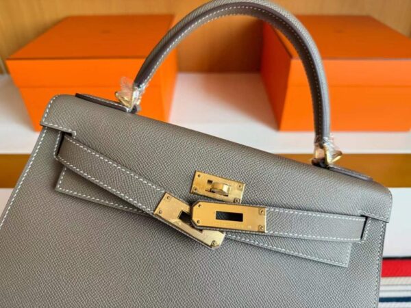 2025-12-24_113243_041-1024x768-1 H Factory Bags Kelly Epsom Leather CK18 Etoupe Grey Gold Hardware 28cm Full Handmade