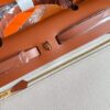 H Factory Bags Herbag Box Leather & Canvas Golden Brown Gold Hardware 31cm Full Handmade