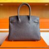 H Factory Bags Birkin Togo Leather Chocolate Gold Hardware 30cm Full Handmade