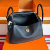 H Factory Bags Lindy TC Leather CK89 Black Gold Hardware 30cm Full Handmade