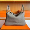 2025-12-29_111057_201-1024x825-1 H Factory Bags Lindy TC Leather Etoupe Grey Gold Hardware 30cm Full Handmade