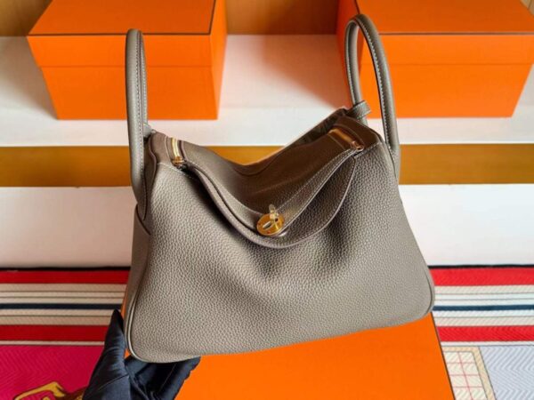 2025-12-29_111059_632-1024x768-1 H Factory Bags Lindy TC Leather Etoupe Grey Gold Hardware 30cm Full Handmade