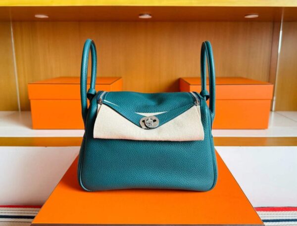 2025-12-29_111112_761-1024x782-1 H Factory Bags Lindy TC Leather Cyan Blue Silver Hardware 26cm Full Handmade