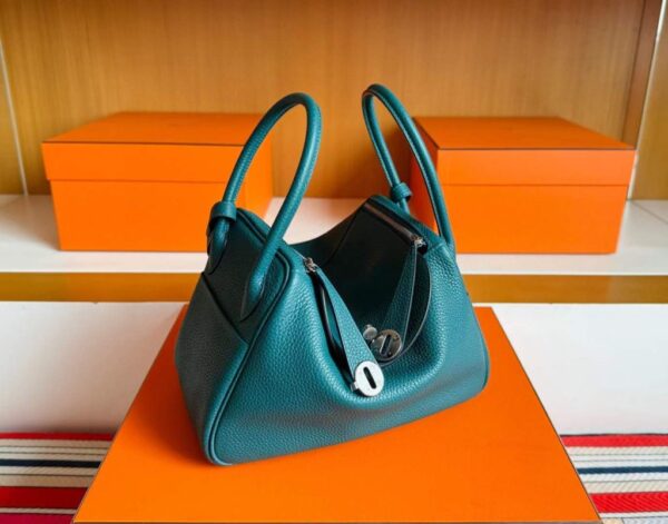 2025-12-29_111121_743-1024x804-1 H Factory Bags Lindy TC Leather Cyan Blue Silver Hardware 26cm Full Handmade