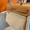 2026-01-05_143947_894-768x1024-1 H Factory Bags Herbag Canvas & Hunter Leather Cream White & Tea Brown Silver Hardware 31cm Full Handmade