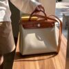 2026-01-05_143957_599-768x1024-1 H Factory Bags Herbag Canvas & Hunter Leather Cream White & Tea Brown Silver Hardware 31cm Full Handmade