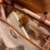 H Factory Bags Mini Herbag Canvas & Hunter Leather Rice White & Tea Brown Gold Hardware 20cm Full Handmade