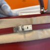 2026-01-05_144540_411-768x1024-1 H Factory Bags Kelly Box Leather CK55 Bordeaux Red Silver Hardware 25cm Full Handmade