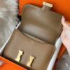 H Factory Bags Constance Epsom Leather Chestnut Brwon Gold Hardware 18cm Full Handmade