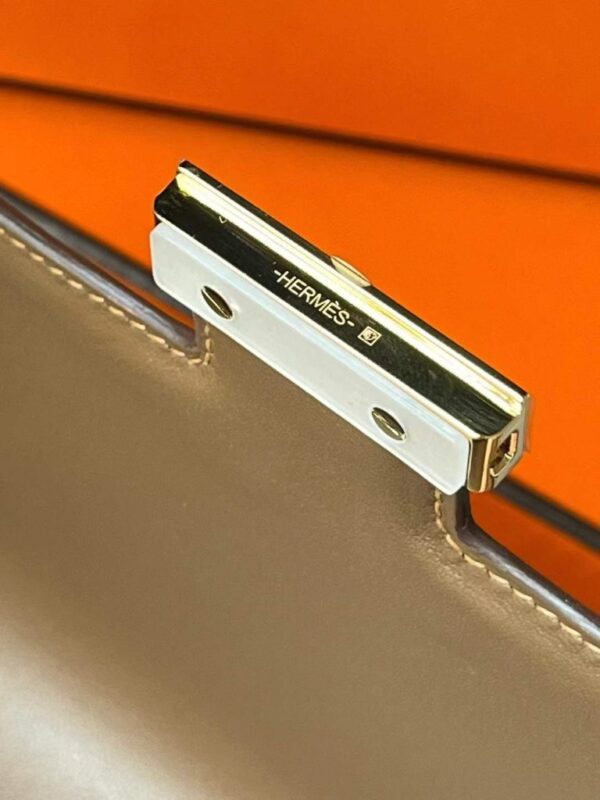 H Factory Bags Constance Epsom Leather Chestnut Brwon Gold Hardware 18cm Full Handmade