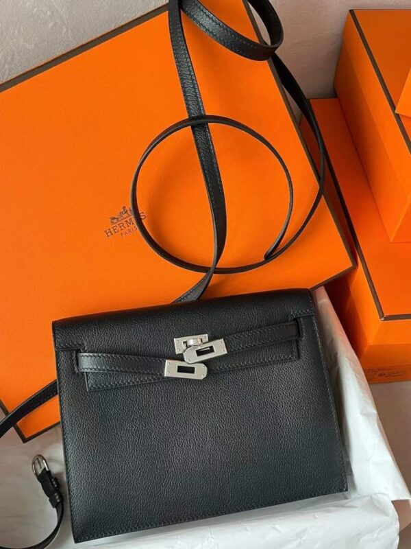 2026-01-06_105930_164-768x1024-1 H Factory Bags Kelly Messenger Evercolor Leather CK89 Black Silver Hardware 25cm Full Handmade