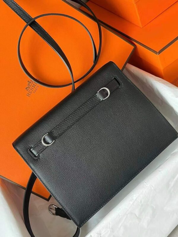 2026-01-06_105936_948-768x1024-1 H Factory Bags Kelly Messenger Evercolor Leather CK89 Black Silver Hardware 25cm Full Handmade