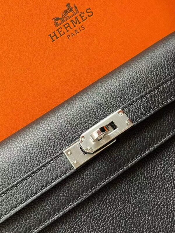 2026-01-06_105940_749-768x1024-1 H Factory Bags Kelly Messenger Evercolor Leather CK89 Black Silver Hardware 25cm Full Handmade