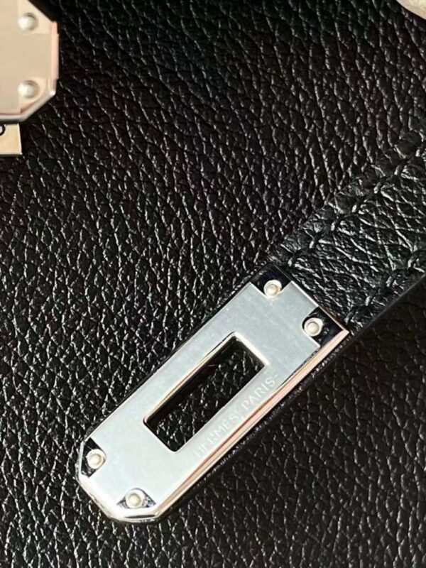 2026-01-06_105942_588-768x1024-1 H Factory Bags Kelly Messenger Evercolor Leather CK89 Black Silver Hardware 25cm Full Handmade