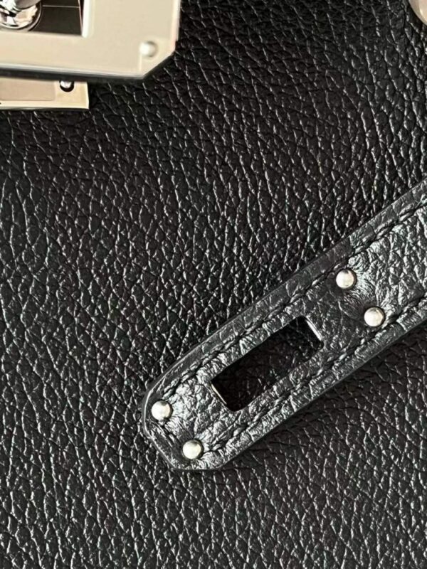 2026-01-06_105944_404-768x1024-1 H Factory Bags Kelly Messenger Evercolor Leather CK89 Black Silver Hardware 25cm Full Handmade