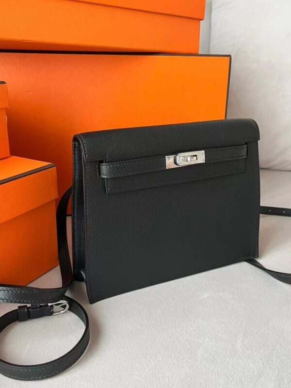 2026-01-06_105948_165-768x1024-1 H Factory Bags Kelly Messenger Evercolor Leather CK89 Black Silver Hardware 25cm Full Handmade