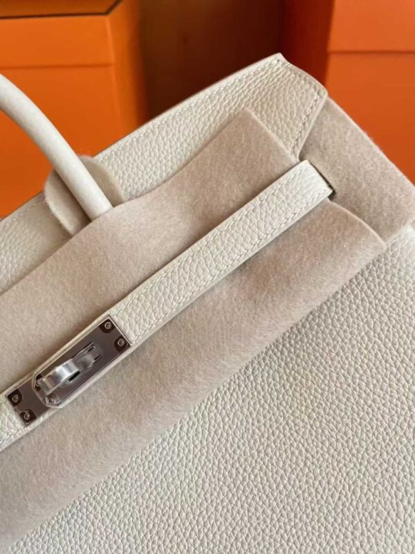 e5beaee4bfa1e59bbee78987_2025-10-10_091453_924-768x1024-1 H Factory Bags Birkin Togo Leather Cream White Silver Hardware 25cm Full Handmade