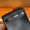 H Factory Bags Hac a Dos Togo Leather CK89 Black Silver Hardware 18cm Full Handmade