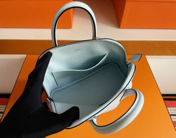 e5beaee4bfa1e59bbee78987_2025-10-11_102457_356-1024x805-1 H Factory Bags Mini Bolide Swift Leather Light Green Silver Hardware 18cm Full Handmade