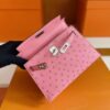 mmexport1744963957888-1024x787-1 H Factory Bags Mini Kelly Ostrich Leather 3Q Pink Silver Hardware 19cm Full Handmade