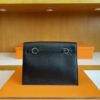 H Factory Bags Kelly Danse Swift Leather Black Silver Hardware 22cm Full Handmade