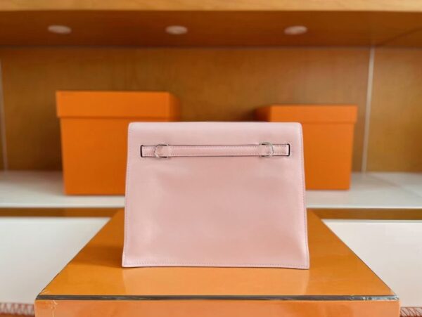 H Factory Bags Kelly Danse Swift Leather Etoupe Grey Silver Hardware 22cm Full Handmade