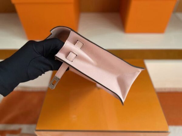 H Factory Bags Kelly Danse Swift Leather Etoupe Grey Silver Hardware 22cm Full Handmade