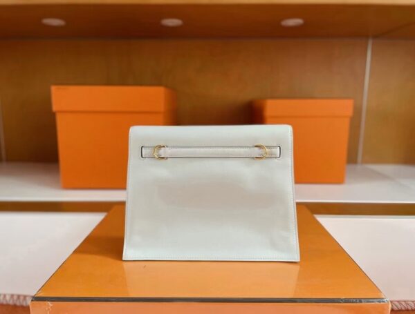 H Factory Bags Kelly Danse Swift Leather Cream White Gold Hardware 22cm Full Handmade