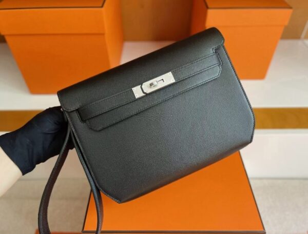 mmexport1745982348827-1024x779-1 H Factory Bags Kelly Depeches Epsom Leather CK89 Black Silver Hardware 25cm Full Handmade