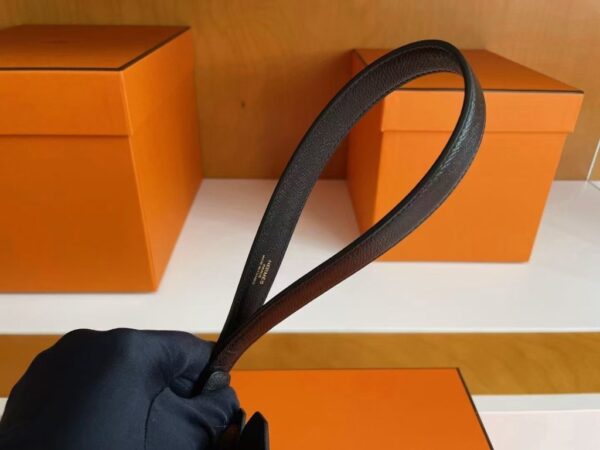 H Factory Bags Kelly Depeches Epsom Leather CK89 Black Gold Hardware 25cm Full Handmade