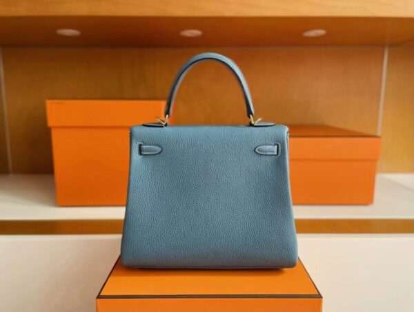 mmexport1745982491654-1024x773-1 H Factory Bags Kelly Togo Leather denim blue Gold Hardware 25cm Full Handmade