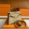 H Factory Bags Mini Kelly Epsom Leather tea khaki Gold Hardware 19cm Full Handmade