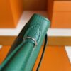 H Factory Bags Mini Kelly Epsom Leather deep green Silver Hardware 19cm Full Handmade